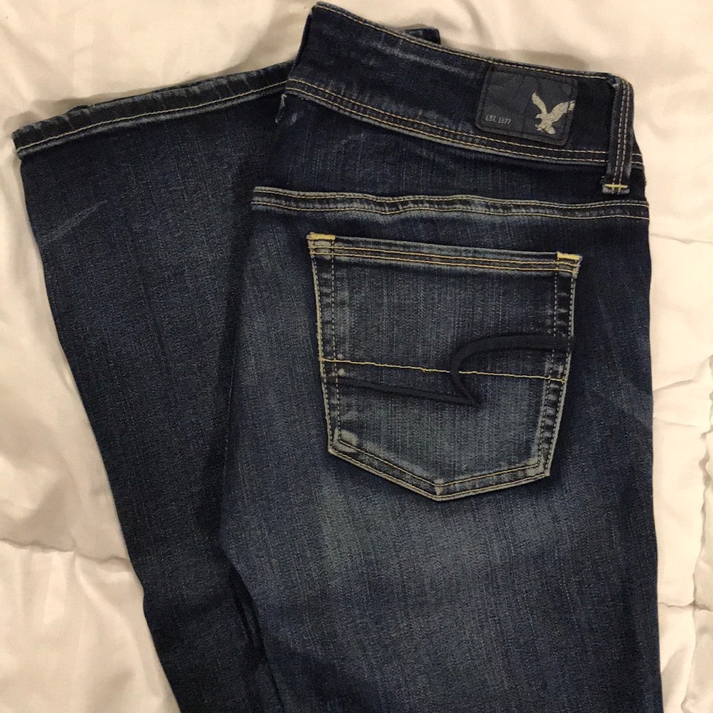 American Eagle Kick Boot Jeans size 4 x-long